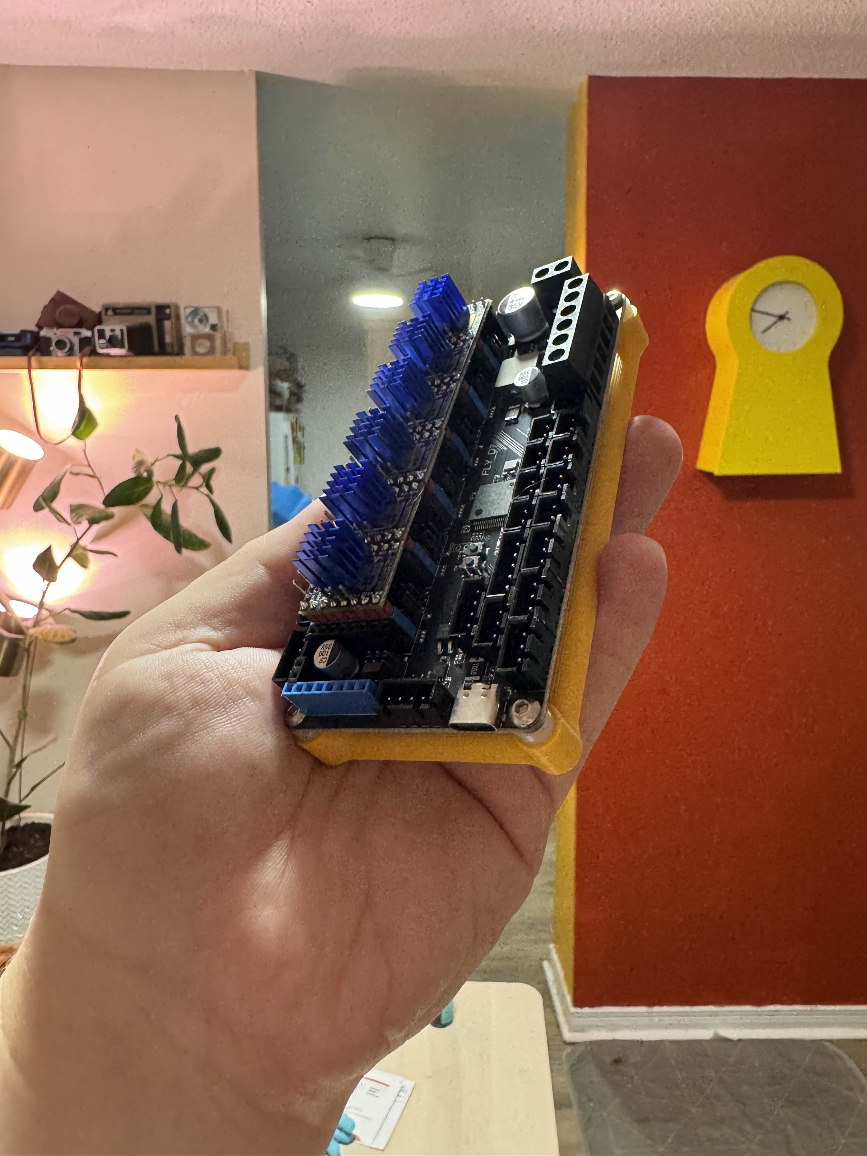 Mount For Mellow D7 (DIN Rail Compatible) 3d model