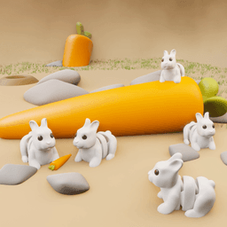 Flexi Baby Rabbit 3d model