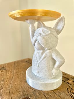 Bulldog Butler With Tray Key Holder / Organizer / Jewelry 3d model