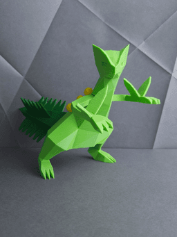 Sceptile Low Poly Pokemon 3d model