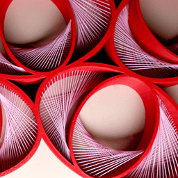 Oval String Art 3d model
