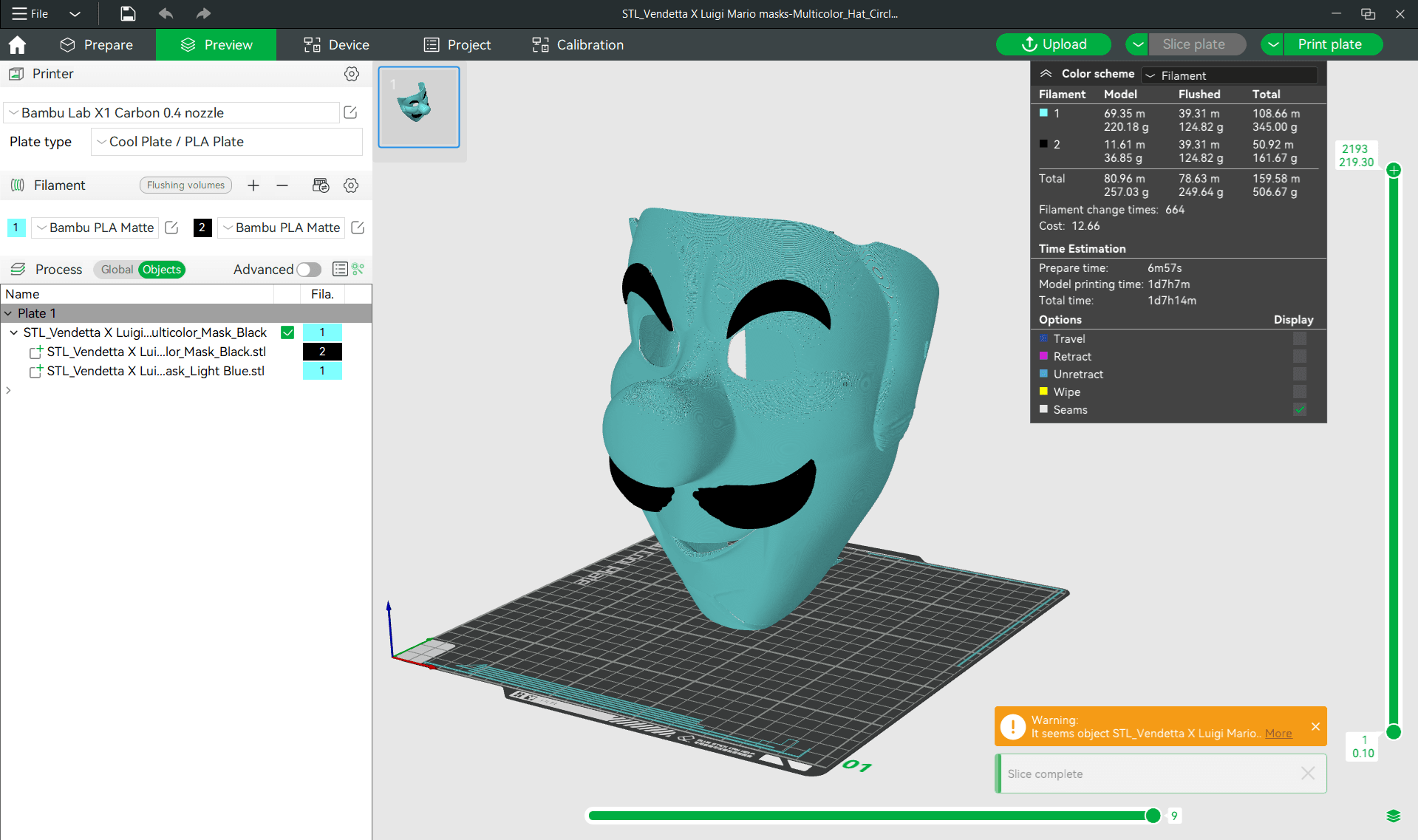 Luigi Vendetta Mask 3d model