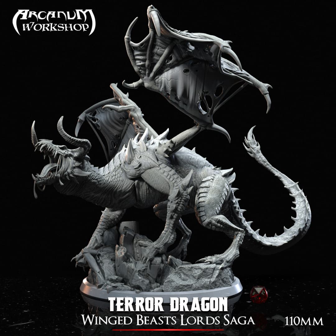 Terror Dragon (110 mm) 3d model