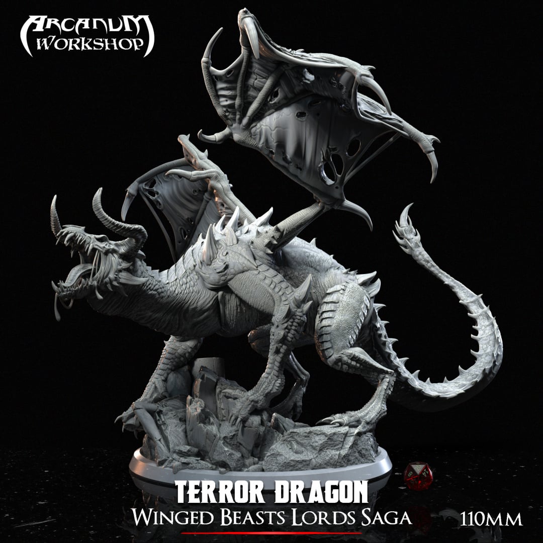 Terror Dragon (110 mm) 3d model