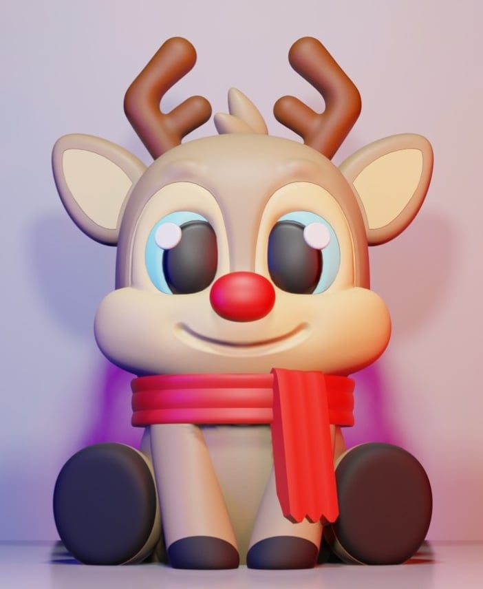 Cute Reindeer 3d model