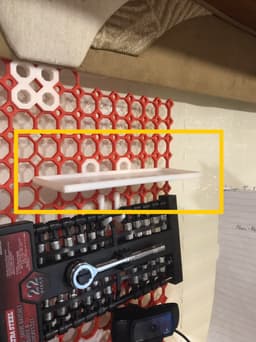 Multiboard dual weight bearing directional snap shelf 3d model
