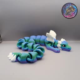 flexi chonky soft dragon 3d model
