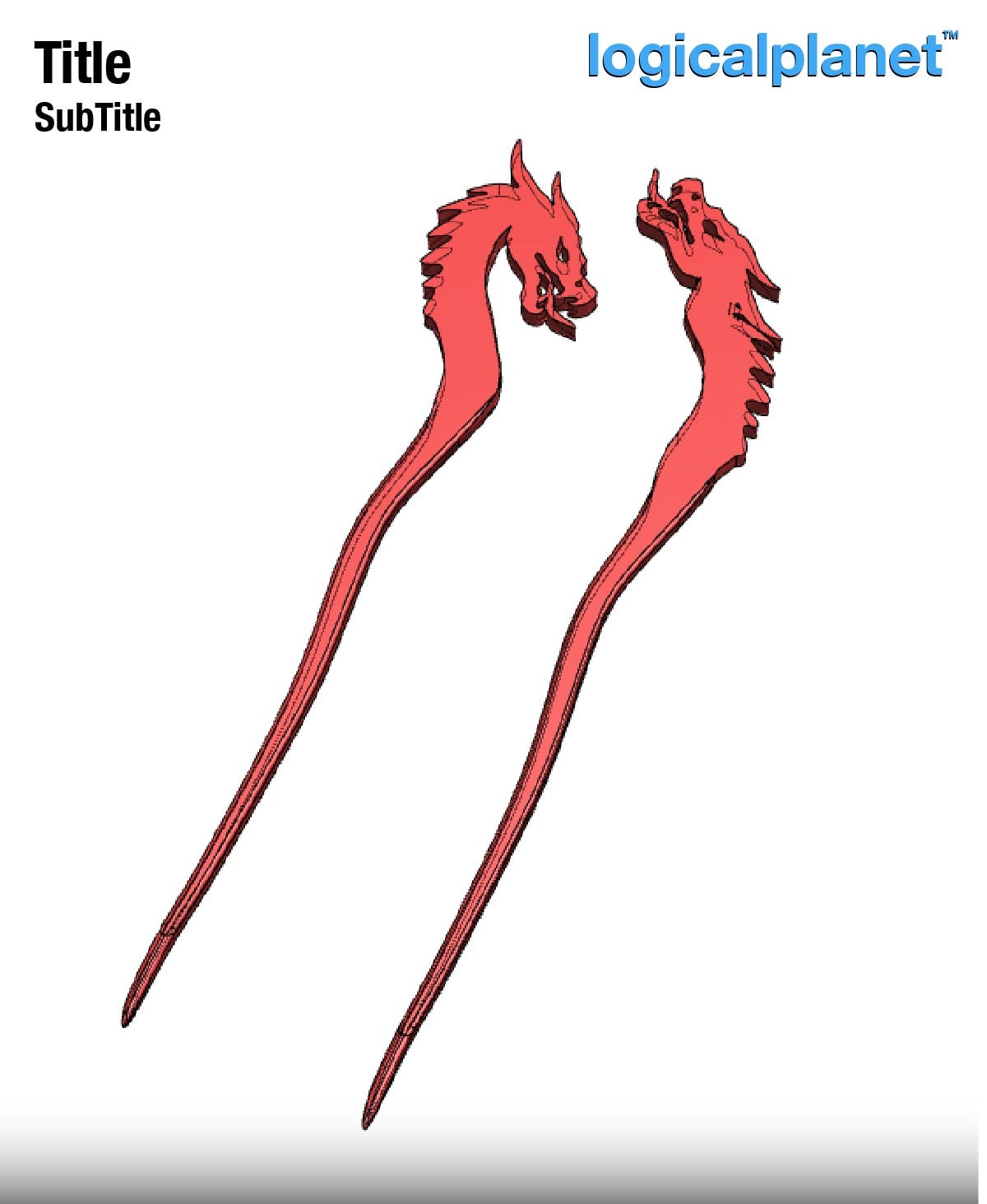 Dragon Hair Sticks 3d model