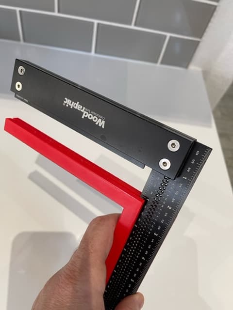 Woodraphic Precision Square Holder 3d model