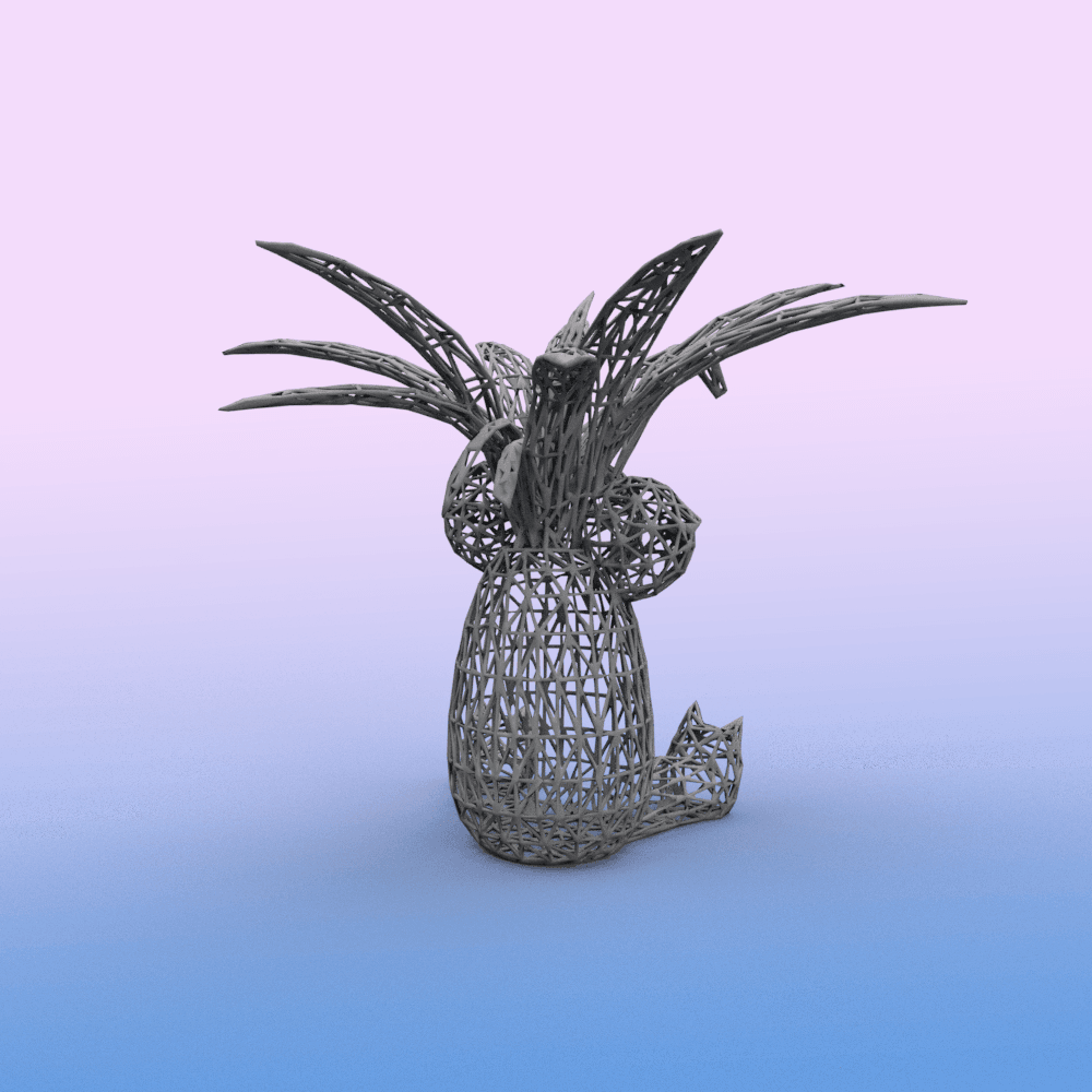 #103 Exeggutor Pokemon Wiremon Figure 3d model