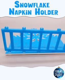 Snap Together Snowflake Napkin Holder 3d model