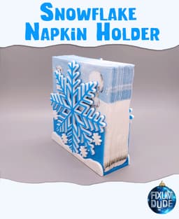 Snap Together Snowflake Napkin Holder 3d model