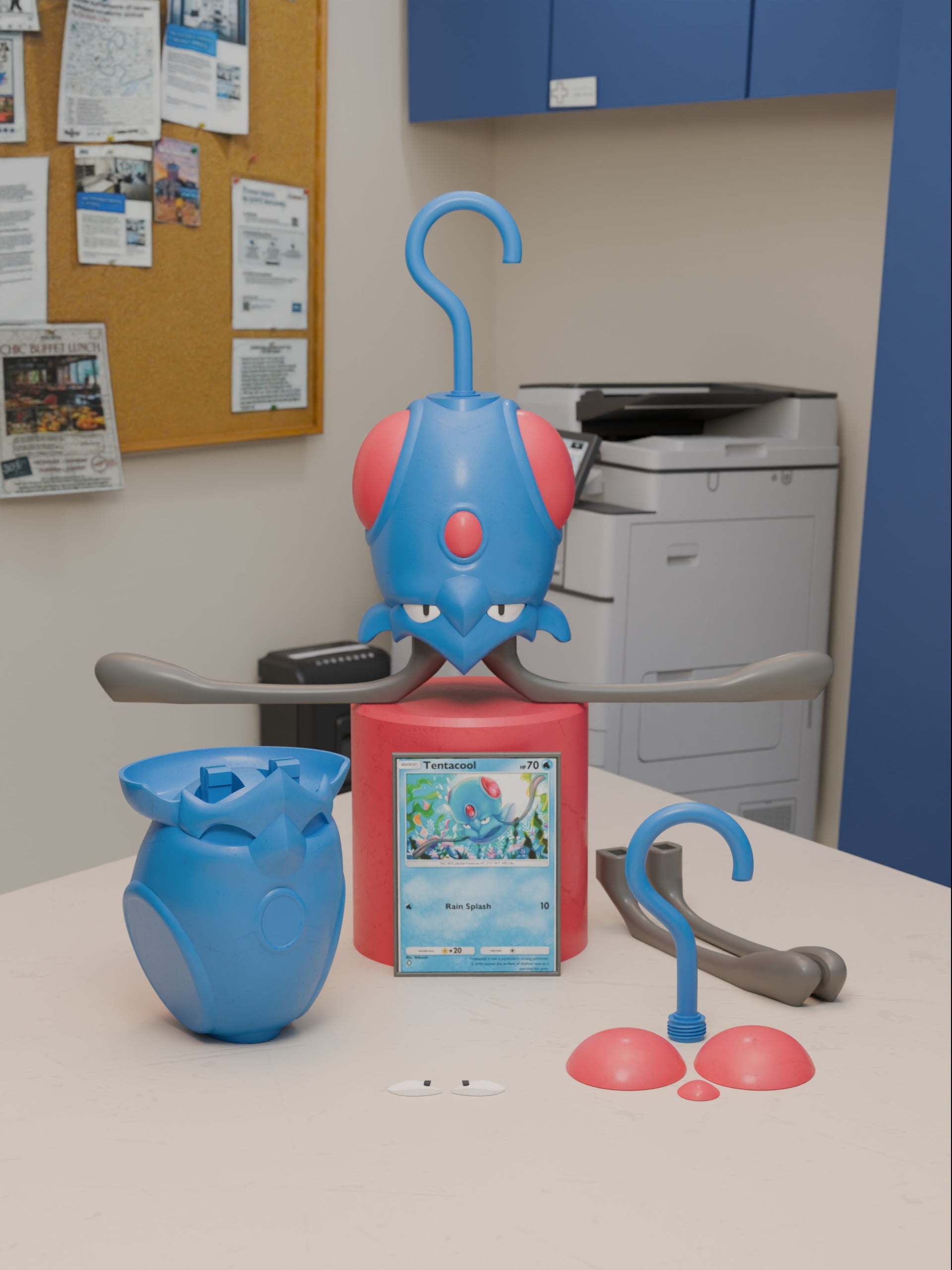Tentacool Hanger Pokemon 3d model