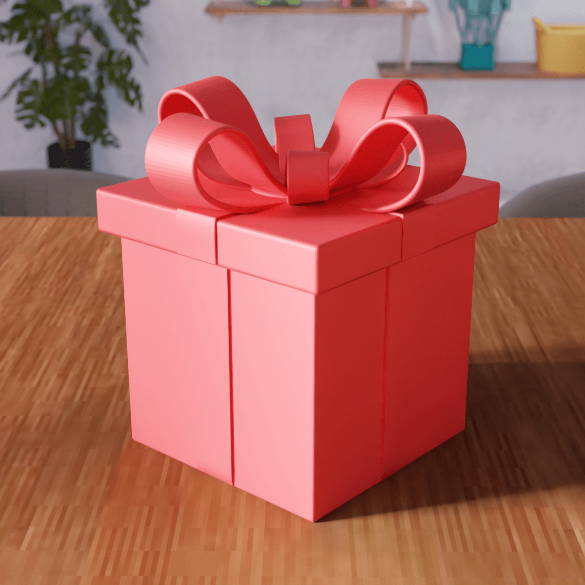 Valentine Gift Box - Decorative Storage Box Organizer 3d model