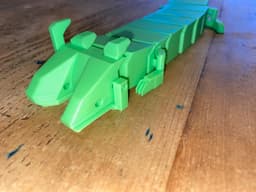 Wearable articulated lizard tie v564.3mf 3d model