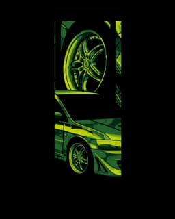 Bookmark Designs of a Mitsubishi Lancer Evolution VII from 2 Fast 2 Furious 3d model
