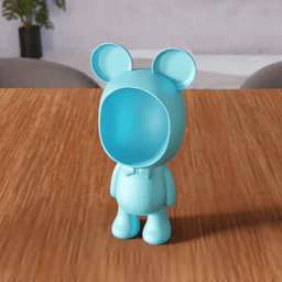 Bear Head Organizer - Character Storage 3d model