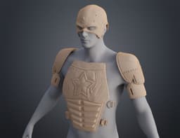 Red Guarian armor - Thunderbolts 3d model