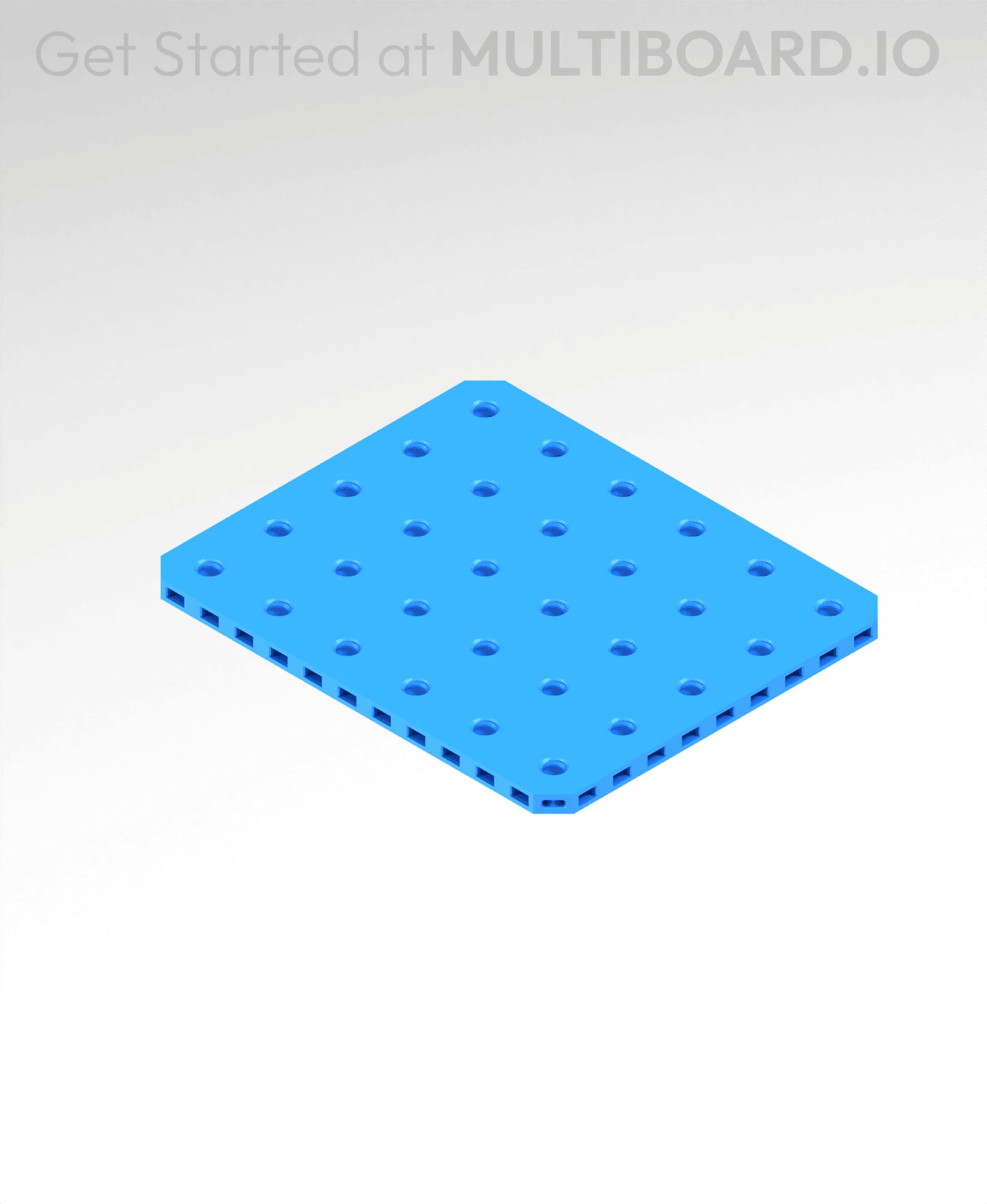 5x6 MU - Small Thread Offset MU - MultiBoard Plate 3d model