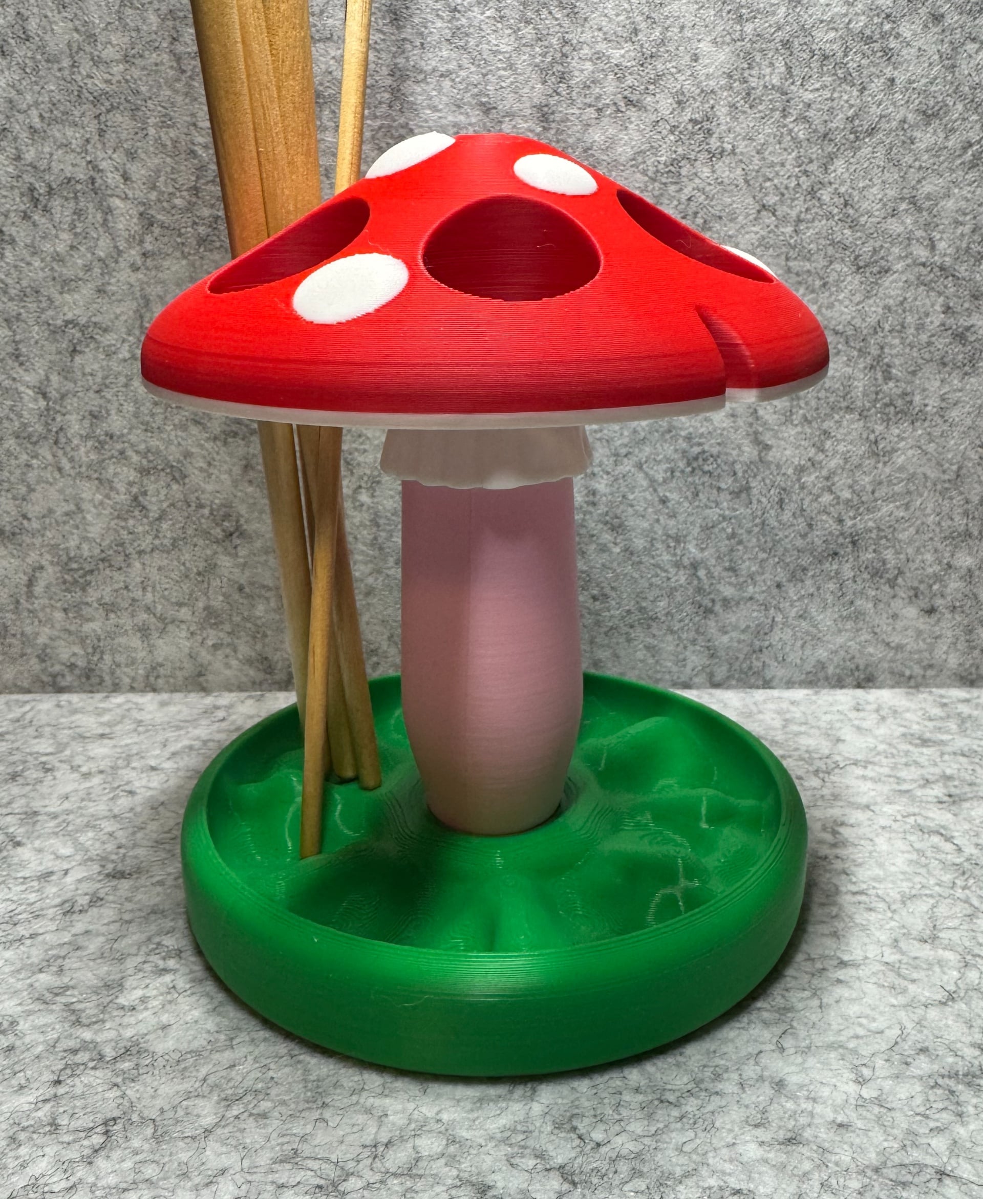 Mushroom Paintbrush Holder 3d model