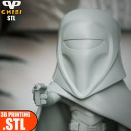 Imperial Guard Chibi STL for 3D Printing ChibiSTL 3DXM 3d model