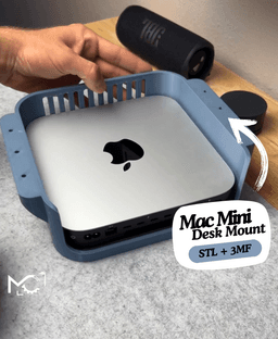 Mac Mini Desk Mount 3d model