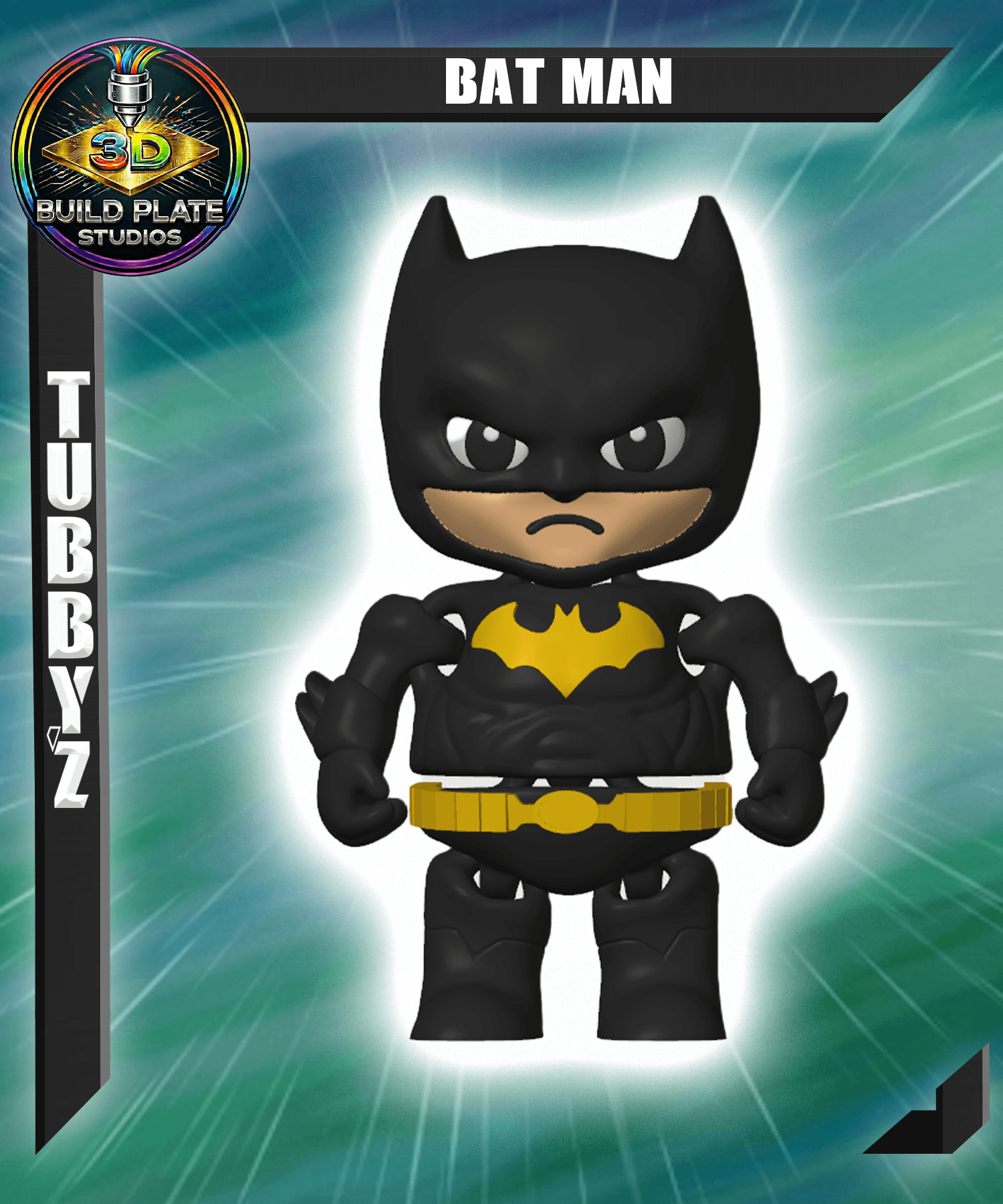 DC Batman Multicolor Flexi Print-In-Place 3d model