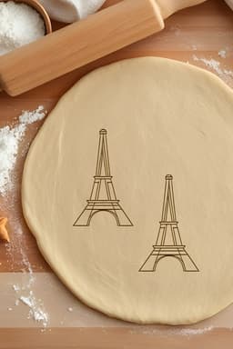 Eiffel Tower Cookie Cutter, Biscuit Cutter 3d model