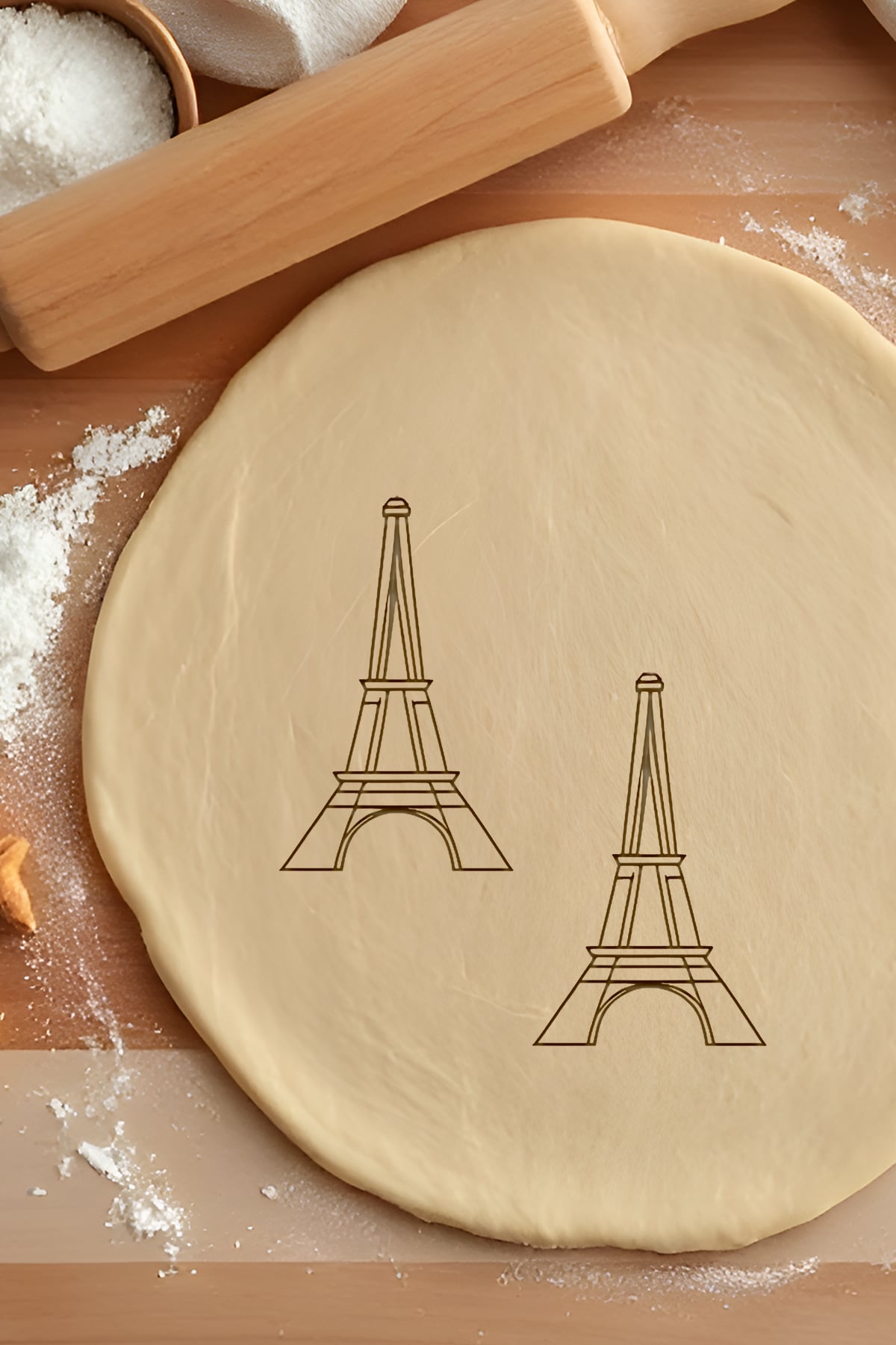Eiffel Tower Cookie Cutter, Biscuit Cutter 3d model