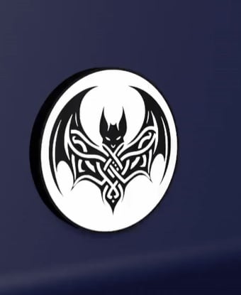 Nordic Bat - LED Strip compatible 3d model