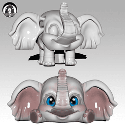 Elephant Puffling - Exclusive Model 3d model