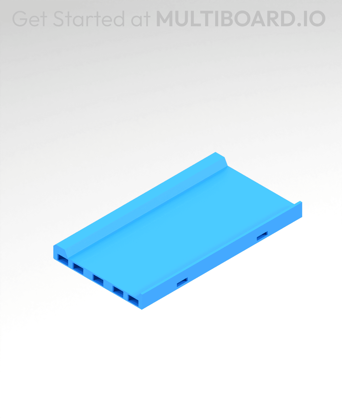 4x2 MU - Center - Modular Bolt-Locked Shelf 3d model