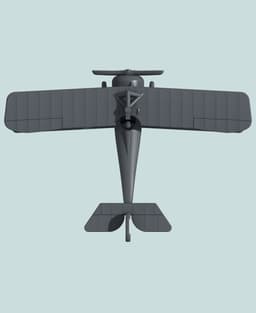 1:144 Nieuport 24bis (Vickers+Lewis) 3d model
