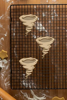 Storm Cookie Cutter, Biscuit Cutter 3d model