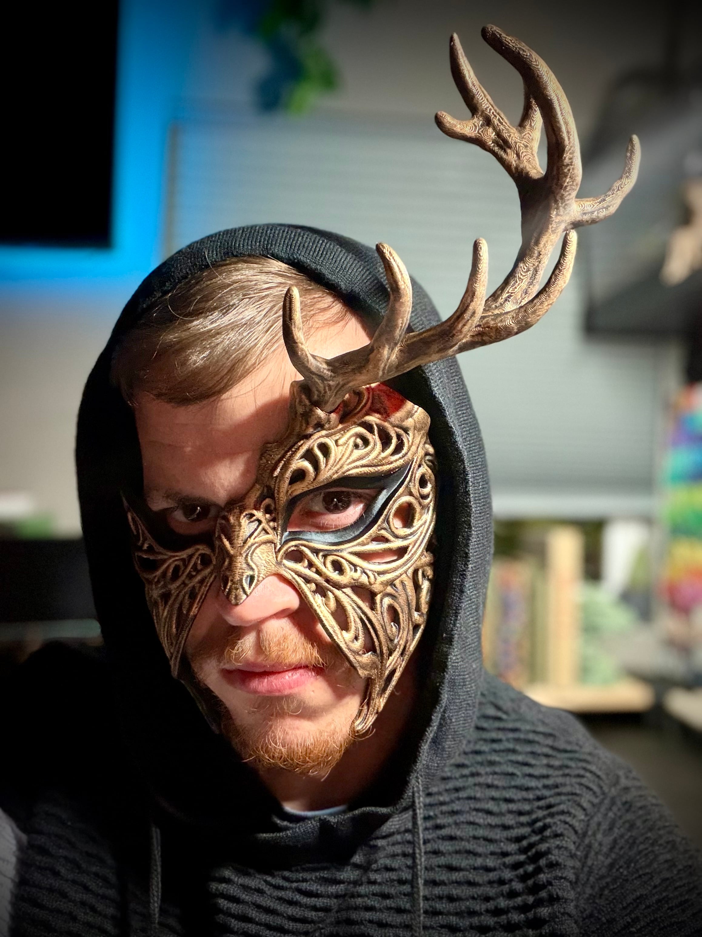 Stag masquerade mask 3d model