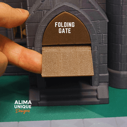 Cemetry Dice Tower with Lighting 3d model