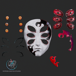 Demon Mask 3D Printer STL file 3d model