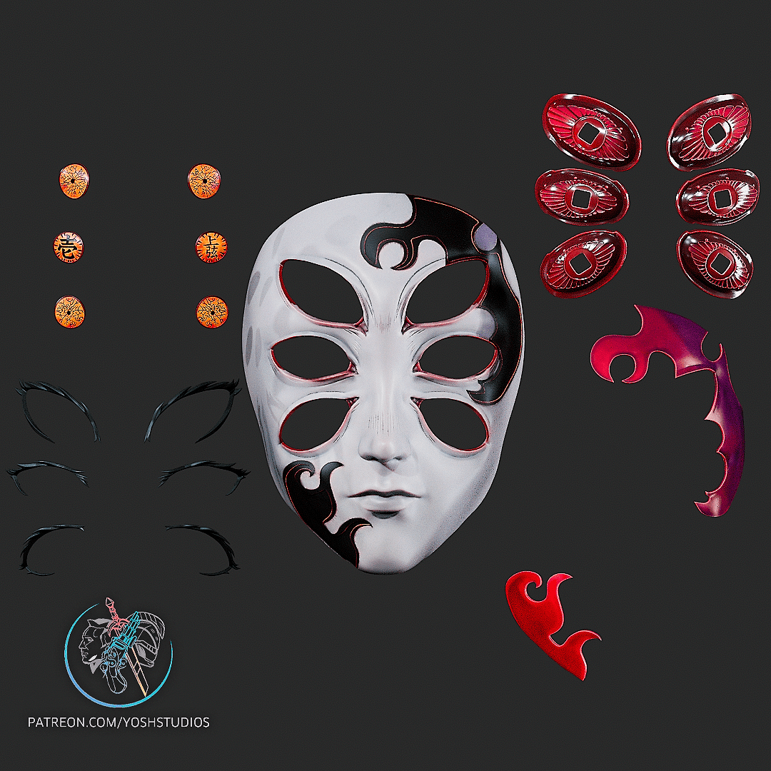 Demon Mask 3D Printer STL file 3d model