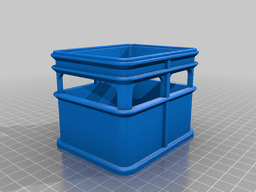 Stackable 18650 Beer Crate 3d model
