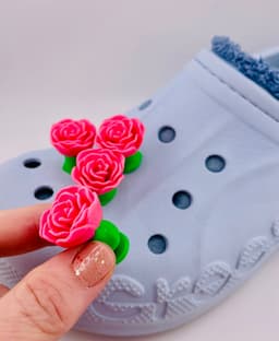 Rose Shoe Charm 3d model