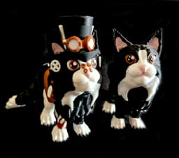 Maine Coon & steampunk Kitten (Personal Use) 3d model