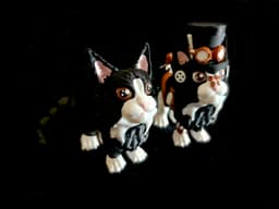 Maine Coon & steampunk Kitten (Personal Use) 3d model