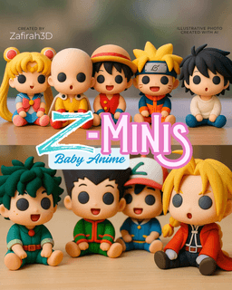 Z-MINIS BABY ANIME COLLECTION 3d model