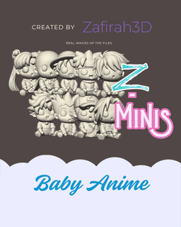 Z-MINIS BABY ANIME COLLECTION 3d model