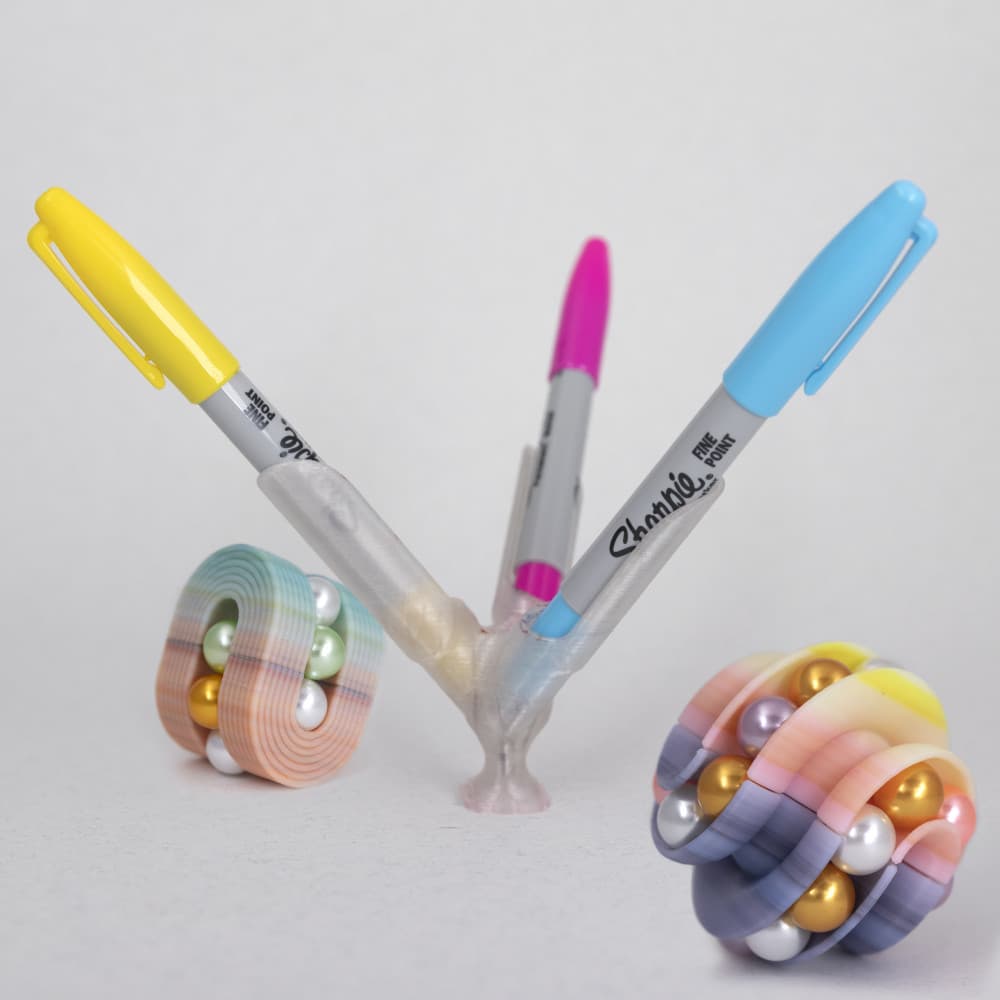Sharpie Marker Color Blender // 3D Print Custom Colors and Gradients ( 3 and 6 marker version ) 3d model