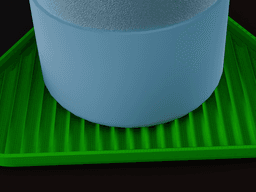 Stackable Scalloped Reverse Triangle Coaster Set 3D Print STL File | 3 Sizes 3d model