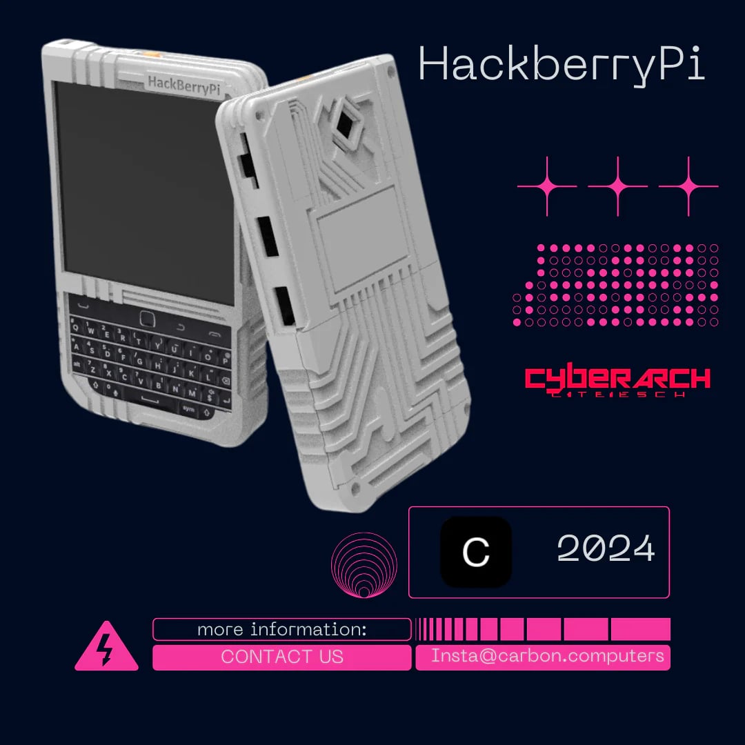HackberryPi Cyberpunk case 3d model