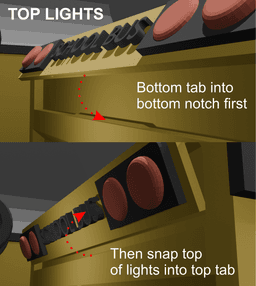 School Bus Marker Holder (Free Standing) 3d model