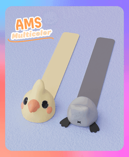 Cockatiel Bookmark (Multicolor) 3d model