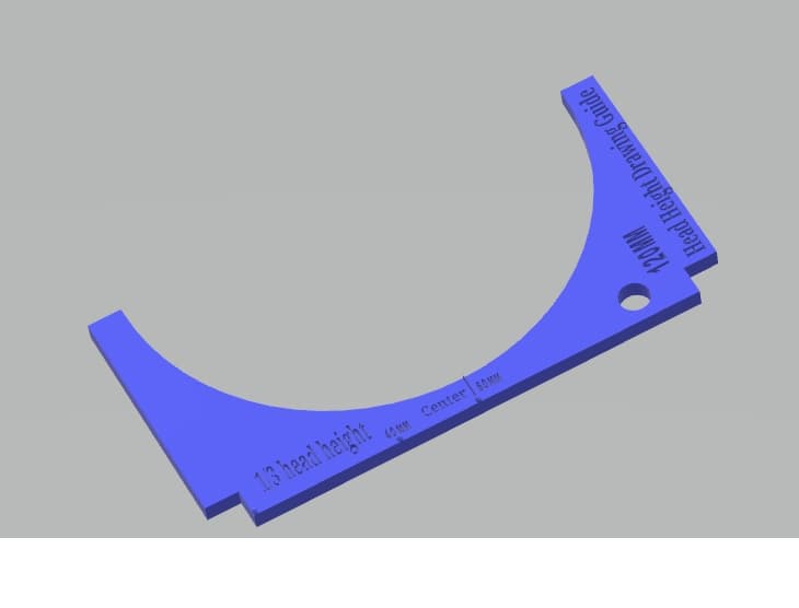 Drawing Tool for Head Height 120mm 3d model